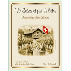 Assemblage blanc Sélection (carton de 6 bouteilles) - étiquette sépia